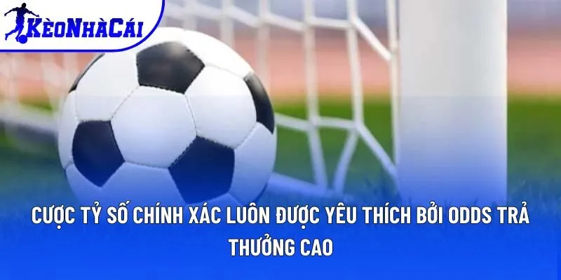 Cược tỷ số chính xác luôn được yêu thích bởi odds trả thưởng cao